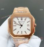 TW Factory Copy Patek Philippe Cubitus White Face Rose Gold Watch 45 mm